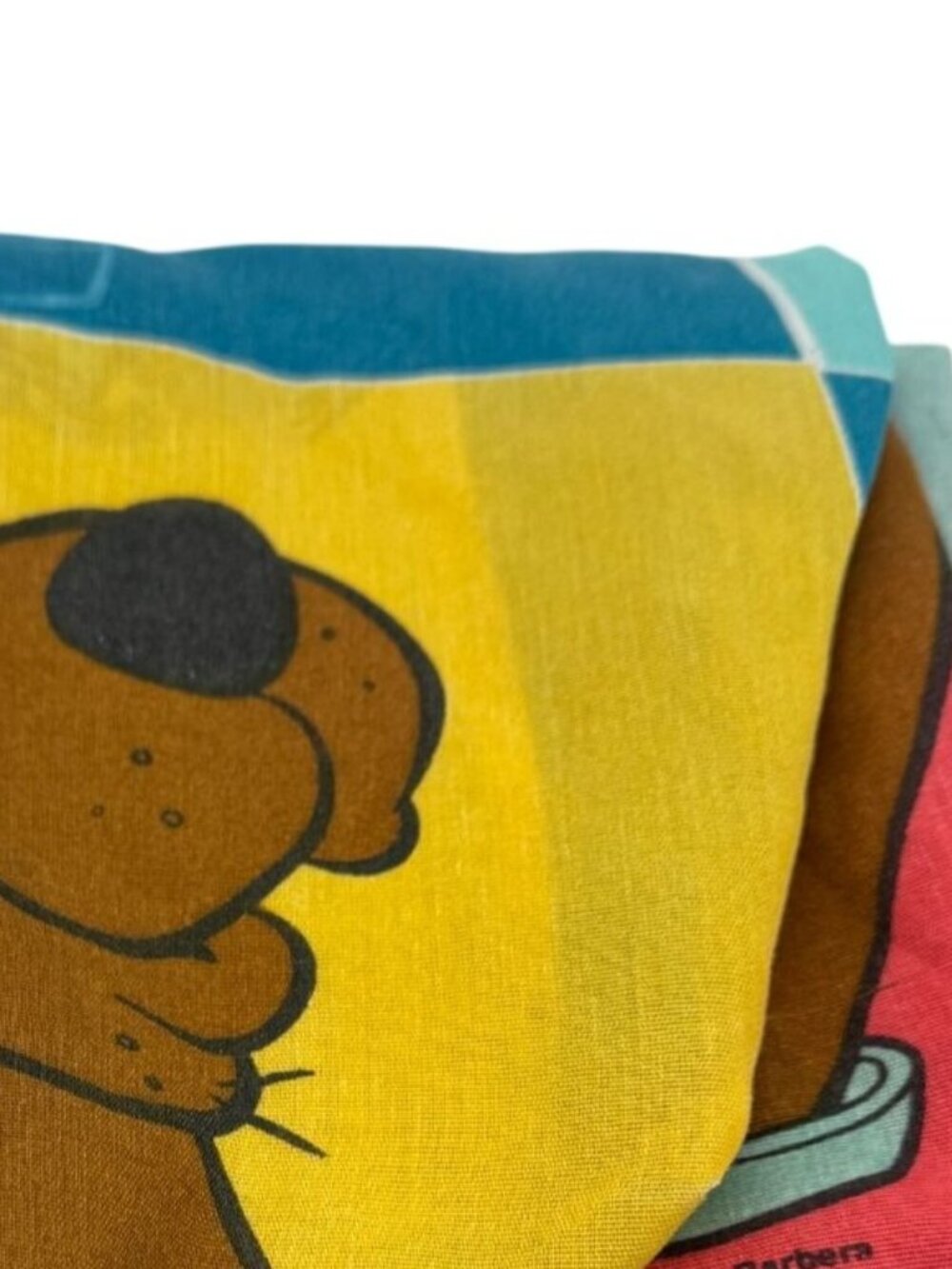 Vintage Scooby-Doo Fitted Sheet Cartoon Bedding Dan River Colorful Hanna-Barbera